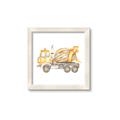 Picture of Concrete mixer truck _GroupedProduct_Square_Mini_ _GroupedProduct_Square_Framed_Matted_