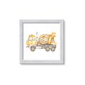 Picture of Concrete mixer truck _GroupedProduct_Square_Mini_ _GroupedProduct_Square_Framed_Matted_