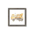 Picture of Concrete mixer truck _GroupedProduct_Square_Mini_ _GroupedProduct_Square_Framed_Matted_