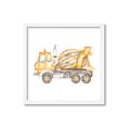 Picture of Concrete mixer truck _GroupedProduct_Square_Mini_ _GroupedProduct_Square_Framed_Matted_