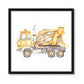 Picture of Concrete mixer truck _GroupedProduct_Square_Mini_ _GroupedProduct_Square_Framed_Matted_
