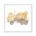 Picture of Concrete mixer truck _GroupedProduct_Square_Mini_ _GroupedProduct_Square_Framed_Matted_