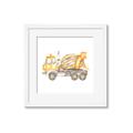 Picture of Concrete mixer truck _GroupedProduct_Square_Mini_ _GroupedProduct_Square_Framed_Matted_