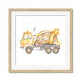 Picture of Concrete mixer truck _GroupedProduct_Square_Mini_ _GroupedProduct_Square_Framed_Matted_