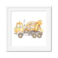 Picture of Concrete mixer truck _GroupedProduct_Square_Mini_ _GroupedProduct_Square_Framed_Matted_