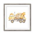 Picture of Concrete mixer truck _GroupedProduct_Square_Mini_ _GroupedProduct_Square_Framed_Matted_