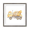 Picture of Concrete mixer truck _GroupedProduct_Square_Mini_ _GroupedProduct_Square_Framed_Matted_