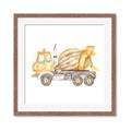 Picture of Concrete mixer truck _GroupedProduct_Square_Mini_ _GroupedProduct_Square_Framed_Matted_