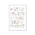 Picture of Botanical alphabet _GroupedProduct_Rectangle_Portrait_Mini_ _GroupedProduct_Rectangle_Portrait_Framed_Matted_