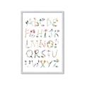 Picture of Botanical alphabet _GroupedProduct_Rectangle_Portrait_Mini_ _GroupedProduct_Rectangle_Portrait_Framed_Matted_