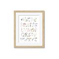 Picture of Botanical alphabet _GroupedProduct_Rectangle_Portrait_Mini_ _GroupedProduct_Rectangle_Portrait_Framed_Matted_