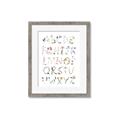 Picture of Botanical alphabet _GroupedProduct_Rectangle_Portrait_Mini_ _GroupedProduct_Rectangle_Portrait_Framed_Matted_