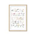 Picture of Botanical alphabet _GroupedProduct_Rectangle_Portrait_Mini_ _GroupedProduct_Rectangle_Portrait_Framed_Matted_