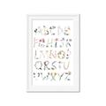 Picture of Botanical alphabet _GroupedProduct_Rectangle_Portrait_Mini_ _GroupedProduct_Rectangle_Portrait_Framed_Matted_
