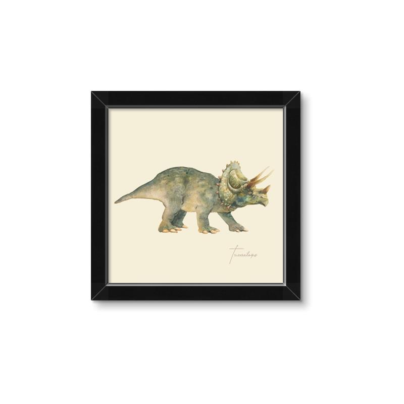Picture of Triceratops _GroupedProduct_Square_Mini_ _GroupedProduct_Square_Framed_Matted_