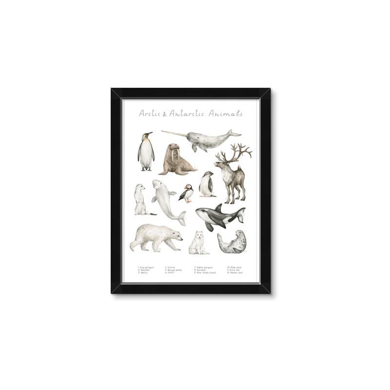 Picture of Cute Wild Animals II _GroupedProduct_Rectangle_Portrait_Mini_ _GroupedProduct_Rectangle_Portrait_Framed_Matted_