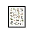 Picture of African wild animals I _GroupedProduct_Rectangle_Portrait_Mini_ _GroupedProduct_Rectangle_Portrait_Framed_Matted_