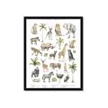 Picture of African wild animals I _GroupedProduct_Rectangle_Portrait_Mini_ _GroupedProduct_Rectangle_Portrait_Framed_Matted_