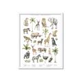 Picture of African wild animals I _GroupedProduct_Rectangle_Portrait_Mini_ _GroupedProduct_Rectangle_Portrait_Framed_Matted_