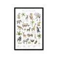 Picture of African wild animals I _GroupedProduct_Rectangle_Portrait_Mini_ _GroupedProduct_Rectangle_Portrait_Framed_Matted_
