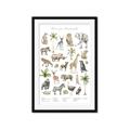 Picture of African wild animals I _GroupedProduct_Rectangle_Portrait_Mini_ _GroupedProduct_Rectangle_Portrait_Framed_Matted_
