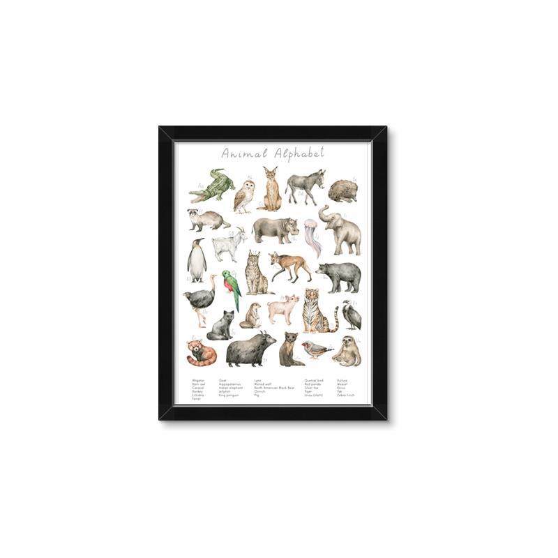 Picture of African wild animals II _GroupedProduct_Rectangle_Portrait_Mini_ _GroupedProduct_Rectangle_Portrait_Framed_Matted_