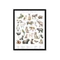 Picture of African wild animals II _GroupedProduct_Rectangle_Portrait_Mini_ _GroupedProduct_Rectangle_Portrait_Framed_Matted_