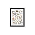 Picture of Cute Wild Animals I _GroupedProduct_Rectangle_Portrait_Mini_ _GroupedProduct_Rectangle_Portrait_Framed_Matted_
