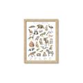Picture of Cute Wild Animals I _GroupedProduct_Rectangle_Portrait_Mini_ _GroupedProduct_Rectangle_Portrait_Framed_Matted_