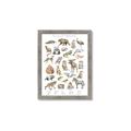 Picture of Cute Wild Animals I _GroupedProduct_Rectangle_Portrait_Mini_ _GroupedProduct_Rectangle_Portrait_Framed_Matted_