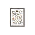 Picture of Cute Wild Animals I _GroupedProduct_Rectangle_Portrait_Mini_ _GroupedProduct_Rectangle_Portrait_Framed_Matted_