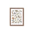Picture of Cute Wild Animals I _GroupedProduct_Rectangle_Portrait_Mini_ _GroupedProduct_Rectangle_Portrait_Framed_Matted_