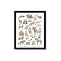 Picture of Cute Wild Animals I _GroupedProduct_Rectangle_Portrait_Mini_ _GroupedProduct_Rectangle_Portrait_Framed_Matted_