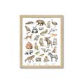 Picture of Cute Wild Animals I _GroupedProduct_Rectangle_Portrait_Mini_ _GroupedProduct_Rectangle_Portrait_Framed_Matted_