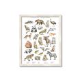Picture of Cute Wild Animals I _GroupedProduct_Rectangle_Portrait_Mini_ _GroupedProduct_Rectangle_Portrait_Framed_Matted_