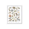 Picture of Cute Wild Animals I _GroupedProduct_Rectangle_Portrait_Mini_ _GroupedProduct_Rectangle_Portrait_Framed_Matted_
