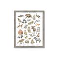 Picture of Cute Wild Animals I _GroupedProduct_Rectangle_Portrait_Mini_ _GroupedProduct_Rectangle_Portrait_Framed_Matted_