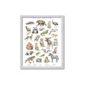 Picture of Cute Wild Animals I _GroupedProduct_Rectangle_Portrait_Mini_ _GroupedProduct_Rectangle_Portrait_Framed_Matted_