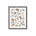 Picture of Cute Wild Animals I _GroupedProduct_Rectangle_Portrait_Mini_ _GroupedProduct_Rectangle_Portrait_Framed_Matted_