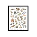 Picture of Cute Wild Animals I _GroupedProduct_Rectangle_Portrait_Mini_ _GroupedProduct_Rectangle_Portrait_Framed_Matted_