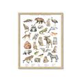 Picture of Cute Wild Animals I _GroupedProduct_Rectangle_Portrait_Mini_ _GroupedProduct_Rectangle_Portrait_Framed_Matted_