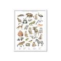 Picture of Cute Wild Animals I _GroupedProduct_Rectangle_Portrait_Mini_ _GroupedProduct_Rectangle_Portrait_Framed_Matted_