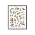 Picture of Cute Wild Animals I _GroupedProduct_Rectangle_Portrait_Mini_ _GroupedProduct_Rectangle_Portrait_Framed_Matted_