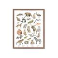 Picture of Cute Wild Animals I _GroupedProduct_Rectangle_Portrait_Mini_ _GroupedProduct_Rectangle_Portrait_Framed_Matted_