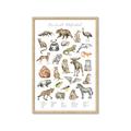 Picture of Cute Wild Animals I _GroupedProduct_Rectangle_Portrait_Mini_ _GroupedProduct_Rectangle_Portrait_Framed_Matted_