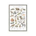 Picture of Cute Wild Animals I _GroupedProduct_Rectangle_Portrait_Mini_ _GroupedProduct_Rectangle_Portrait_Framed_Matted_