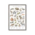 Picture of Cute Wild Animals I _GroupedProduct_Rectangle_Portrait_Mini_ _GroupedProduct_Rectangle_Portrait_Framed_Matted_