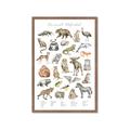 Picture of Cute Wild Animals I _GroupedProduct_Rectangle_Portrait_Mini_ _GroupedProduct_Rectangle_Portrait_Framed_Matted_