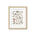 Picture of Cute Wild Animals I _GroupedProduct_Rectangle_Portrait_Mini_ _GroupedProduct_Rectangle_Portrait_Framed_Matted_