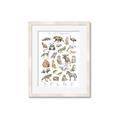 Picture of Cute Wild Animals I _GroupedProduct_Rectangle_Portrait_Mini_ _GroupedProduct_Rectangle_Portrait_Framed_Matted_